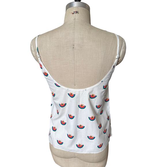 NWT Saint Geraldine Rainbows Cotton Tank Top Size Medium - Picture 4 of 6